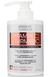 Advanced Clinicals Vitamin C + Turmeric Yüz ve Vücut Kremi 444ML - 1