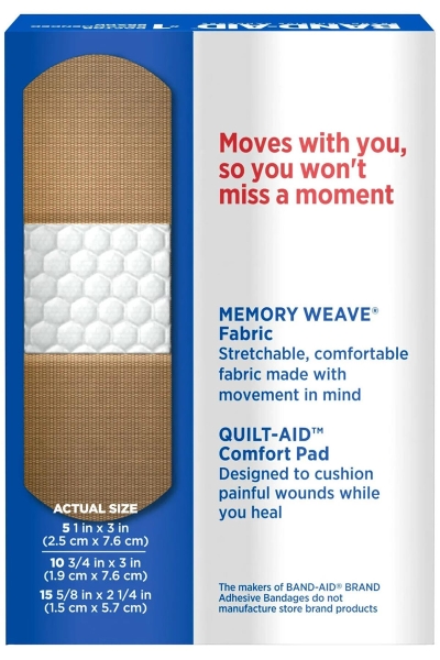 Band-Aid Flexible Fabric Yara Bandı 30lu Karışık Ölçü - 2