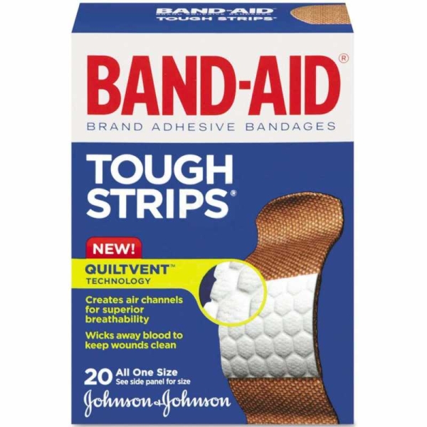 BandAid Tough Strips Yara Bandı 20li Tek Ölçü - 1