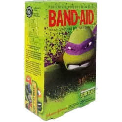 Band Aid Turtles Yara Bandı 20 Adet Karışık Ölçü - Band Aid