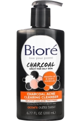 Biore Charcoal Akne Karşıtı Yağsız Yüz Temizleme Jeli 200ML - 1