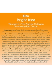 Bliss C Vitamini + Tri-Peptid Kollajen Koruyucu Göz Kremi 15ML - 5