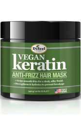 Difeel Vegan Keratin Kabarma Karşıtı Saç Maskesi 340GR - Difeel