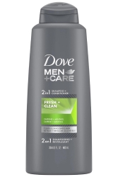 Dove Men Fresh Clean 2in1 Şampuan ve Saç Kremi 603ML - Dove