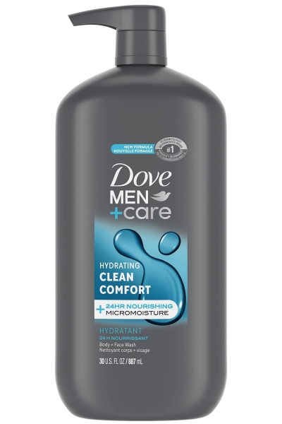 Dove Men Hydrating Clean Comfort Vücut + Yüz Yıkama 887ML - 1