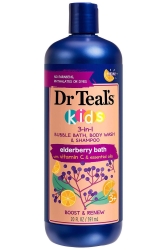 Dr.Teals Kids Elderberry 3in1 Banyo Köpüğü + Vücut Şampuanı + Şampuan 591ML - 1