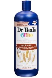 Dr.Teals Kids Oat & Milk 3in1 Banyo Köpüğü + Vücut Şampuanı + Şampuan 591ML - DR.Teals