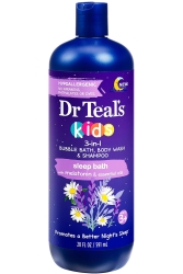 Dr.Teals Kids Sleep Bath 3in1 Banyo Köpüğü + Vücut Şampuanı + Şampuan 591ML - DR.Teals