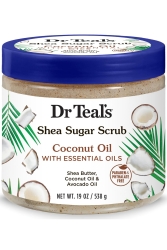 Dr.Teal's Shea Sugar Scrub Coconut Oil Vücut Şeker Peeling 538GR - 1