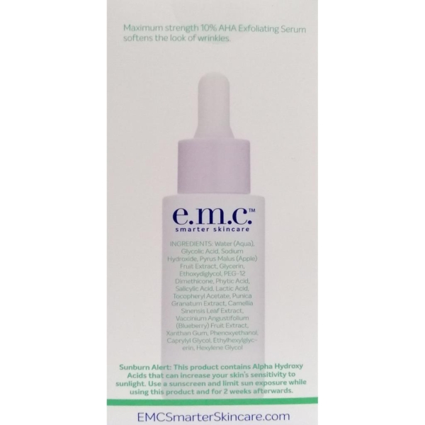EMC AHA 10% Exfoliating Serum 30ML - 4