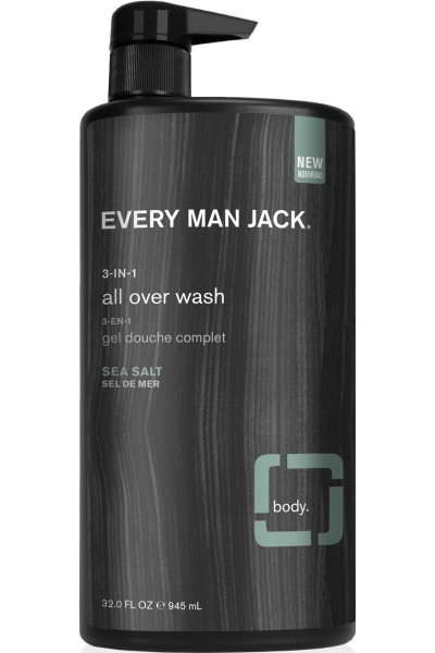 Every Man Jack 3in1 Sea Salt Şampuan + Saç Kremi + Vücut Şampuanı 945ML - 1