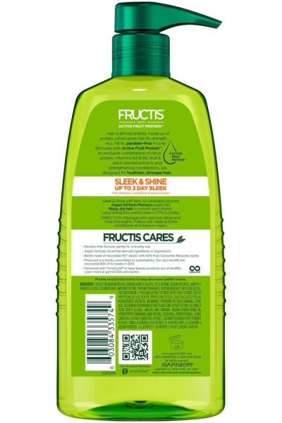 Garnier Fructis Sleek Shine Argan Yağlı Elektriklenme Karşıtı Şampuan 1LT - 2