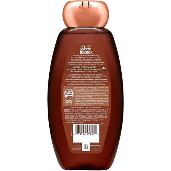 Garnier Whole Blends Hindistan Cevizi ve Kakao Yağı Özlü Pürüzsüzleştirici Şampuan 370ML - 2