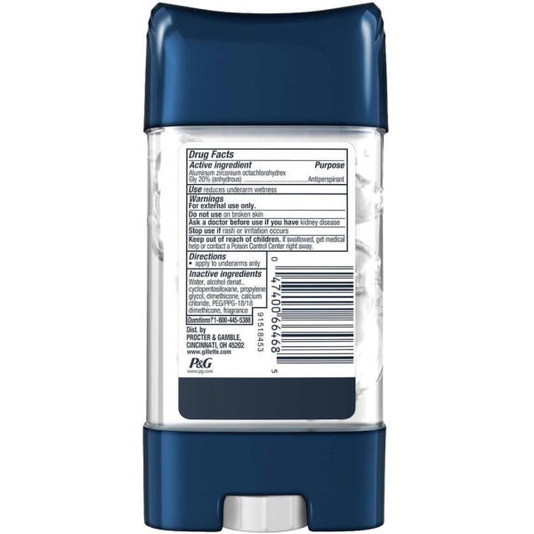 Gillette Ultimate Cool Wave Antiperspirant Deodorant Jel 107GR SKT:08/2024 - 2