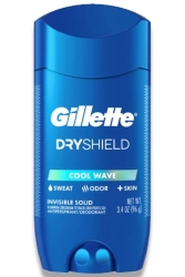 Gillette Dry Shield Cool Wave Antiperspirant Stick Deodorant 96GR - 1