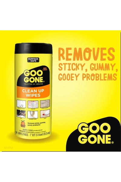 Goo Gone Original Yapışkan ve Kalıntı Temizleyici Mendil 24 Adet - 3