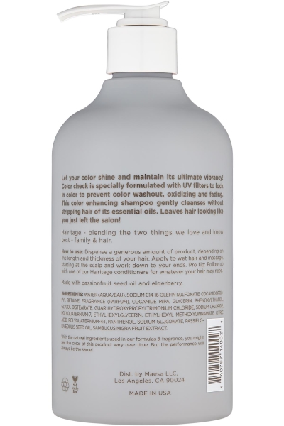Hairitage Renk Kontrolü ve Bakımı Şampuan 384ML - 2