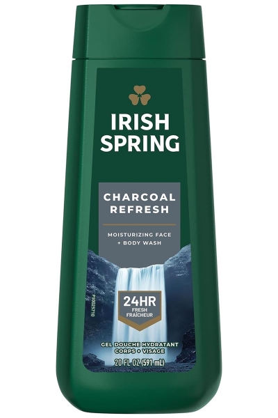 Irish Spring Charcoal Refresh Nemlendirici Yüz ve Vücut Yıkama 591ML - 1