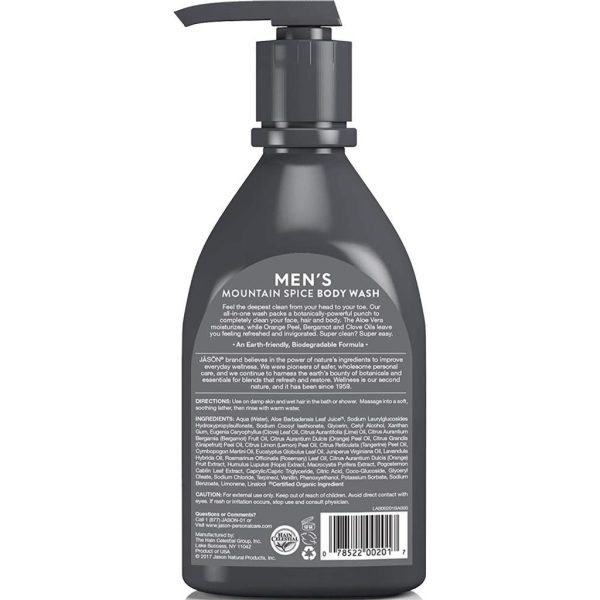Jason Men's Mountain Spice Vücut Şampuanı 887ML - 2