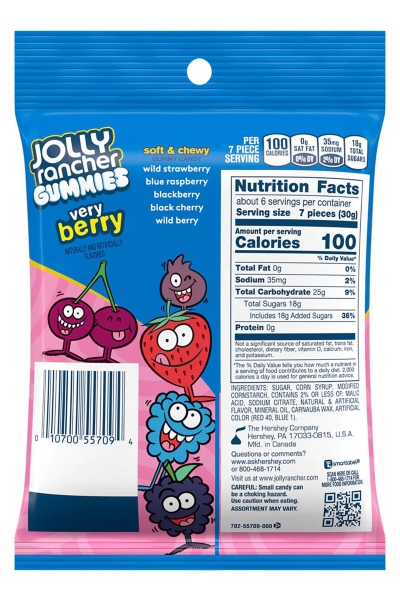Jolly Rancher Gummies Very Berry Yumuşak Şekerleme 184GR - 2