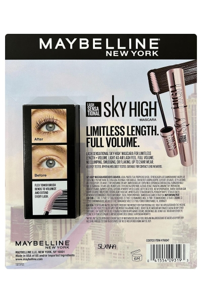 Maybelline New York Lash Sensational Sky High Suya Dayanıklı Maskara Seti 3 Parça - 2