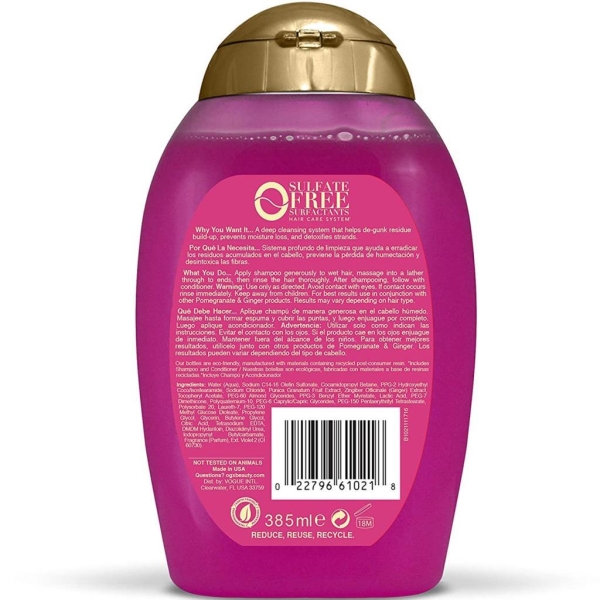 OGX Pomegranate Ginger Arındırıcı Şampuan 385ML - 2