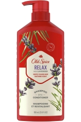 Old Spice Relax With Lavender 2in1 Şampuan ve Saç Kremi 650ML - 1