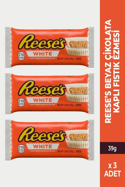 Reese's Beyaz Çikolata Kaplı Fıstık Ezmesi 39GR - 3 Adet - 1