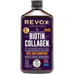 Revox Biotin Collagen At Kuyruğu Bitki Özlü Şampuan 360ML - Revox