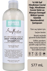 Shea Moisture %100 Saf Hindistan Cevizi Yağlı Günlük Nemlendirici Şampuan 577ML - Shea Moisture