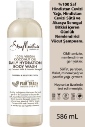 Shea Moisture %100 Saf Hindistan Cevizi Yağlı Günlük Nemlendirici Vücut Şampuanı 384ML - 1
