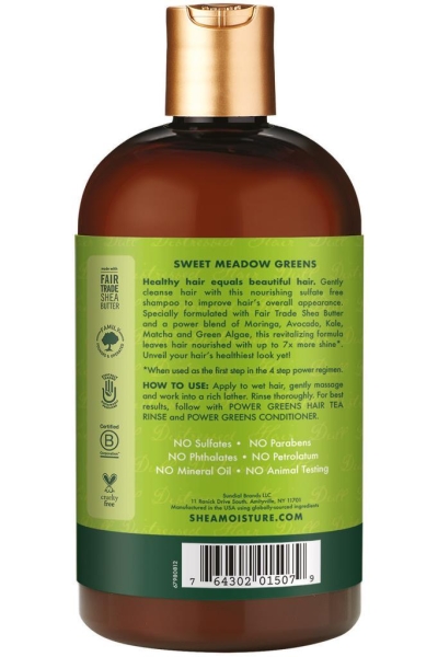 Shea Moisture Power Greens Moringa ve Avokado Yağlı Şampuan 384ML - 3
