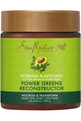 Shea Moisture Power Greens Moringa ve Avokado Yağlı Yeniden Yapılandırıcı Saç Kremi 237ML - Shea Moisture