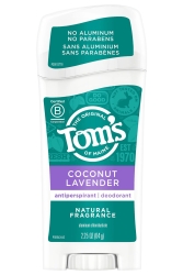 Tom's Of Maine Coconut Lavender Antiperspirant Stick Deodorant 64GR - Toms Of Maine
