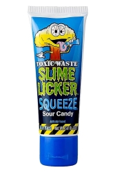 Toxic Waste Slime Licker Squeeze Sour Candy Blue Razz 70GR - Toxic Waste