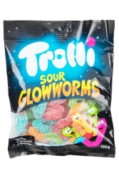 Trolli Sour Glowworms Yumuşak Şekerleme 150GR - 1